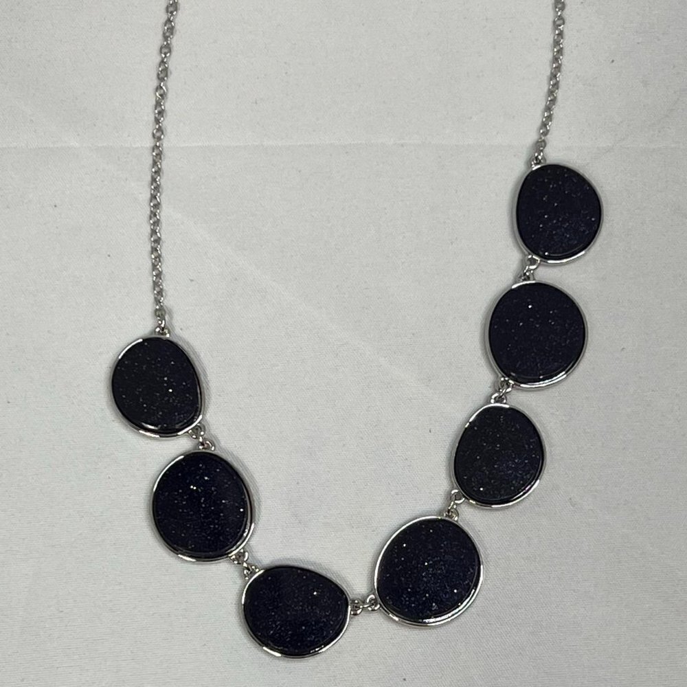 Ballet moonstone silver toned necklace